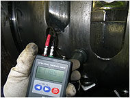 摩耗部位の肉厚測定